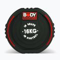 Rubber-coated dumbbell Body Sculpture TPU BW 133 16 kg black 4
