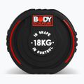 Rubber-coated dumbbell Body Sculpture TPU BW 133 18 kg black 4