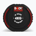 Rubber-coated dumbbell Body Sculpture TPU BW 133 4 kg black 4