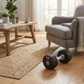 Rubber-coated dumbbell Body Sculpture TPU BW 133 4 kg black 10