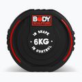 Rubber-coated dumbbell Body Sculpture TPU BW 133 6 kg black 4