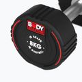 Rubber-coated dumbbell Body Sculpture TPU BW 133 8 kg black 5