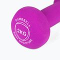 Rubber-coated dumbbell Body Sculpture BW 513 z PVC 2 kg purple 5