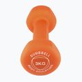 Rubber-coated dumbbell Body Sculpture BW 513 z PVC 3 kg orange 3