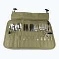 Cutlery set OFFLANDER Camping Cutlery Set with Case green