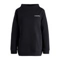 Women's Carpatree Funnel Neck Sweatshirt Black CPW-FUS-1043-BL