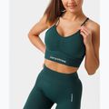 Carpatree Allure Seamless forest green fitness bra 6