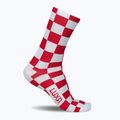 Luxa Squares white and red cycling socks LUAMSSQRS