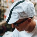 Luxa Classic Stripe white and black under-helmet cycling cap LULOCKCSW 2