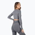 Women's training longsleeve top MITARE Push Up Max Crop Top dark grey K084 3