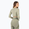 Women's training longsleeve top MITARE Push Up Max Crop Top green K084 3