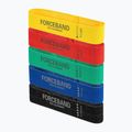 FORCEBAND Mini Band exercise fabric tape set 5 pcs. + E-BOOK multicolour