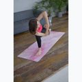 Yoga/fitness mat FORCEBAND Gold 4 mm pink/gold 4