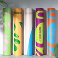 Yoga/fitness mat FORCEBAND Wave 4 mm multicolour 4