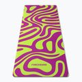 Yoga/fitness mat FORCEBAND Abstract Violet 4 mm violet/lime 2