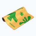 Yoga/fitness mat FORCEBAND Energy Yellow 4 mm green/yellow 2