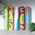 Yoga/fitness mat FORCEBAND Energy Yellow 4 mm green/yellow 3