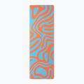 Yoga/fitness mat FORCEBAND Abstract Orange 4 mm orange/blue