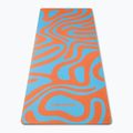 Yoga/fitness mat FORCEBAND Abstract Orange 4 mm orange/blue 2