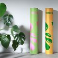 Yoga/fitness mat FORCEBAND Energy Pistachio 4 mm pistachio/pink 4
