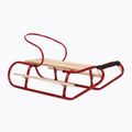 Metal sled HUMBAKA with backrest and footrest red 2