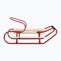 Metal sled HUMBAKA with backrest and footrest red 3
