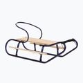 Metal sledge HUMBAKA with backrest and footrests navy 2