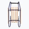 Metal sledge HUMBAKA with backrest and footrests navy 5
