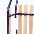Metal sledge HUMBAKA with backrest and footrests navy 6
