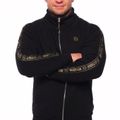 Men's Octagon Zip Stripe sweatshirt black