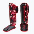 Shin guards Octagon Legion Flower black/red