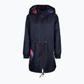 Waikane Vibe Blue Zebra women's rain jacket navy blue