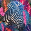 Waikane Vibe Blue Zebra women's rain jacket navy blue 5