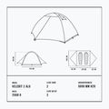 Trekking 2-person tent Alpinus Velebit 2 ALU green 12