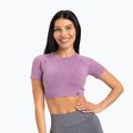 Women's training t-shirt Gym Glamour Seamless Rashguard lilac