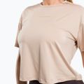 Women's training t-shirt Gym Glamour Sport Beige 427 4