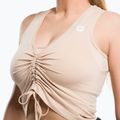 Women's workout top Gym Glamour Pull-on Beige 448 4