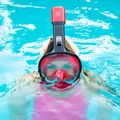 Full face mask for snorkelling AQUASTIC red SMA-01SC 4