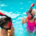 Full face mask for snorkelling AQUASTIC red SMA-01SC 6