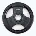 XTREXO black rubberised cast iron weight RW15 15 kg 3