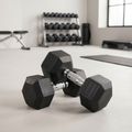 XTREXO Hex HXD200 20 kg rubberised dumbbells 3