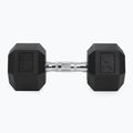 XTREXO Hex HXD150 rubberised dumbbell 15 kg 7