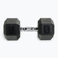 TREXO Hex HXD150 rubberised dumbbell 15 kg 4