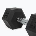 XTREXO Hex HXD100 rubberised dumbbell 10 kg 8