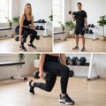 XTREXO Hex HXD100 rubberised dumbbell 10 kg 5