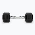 TREXO Hex HXD25 rubberised dumbbell 2.5 kg 4