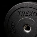 TREXO Olympic bumper weights black TRX-BMP015 15 kg 8