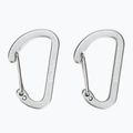 Salewa Flat Wiregate carabiners 2 pcs. grey 00-0000034103