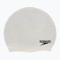 Speedo Plain Flat Silicone children's swimming cap white 8-709931959