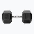 TREXO Hex 17.5 kg rubberised dumbbell 7